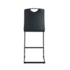 Sleek Black Barstool Duo