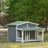 Cozy Cabin Dog House with Porch