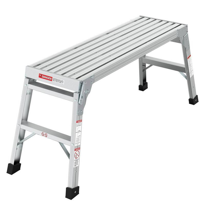 Versatile Folding Aluminum Workbench Ladder