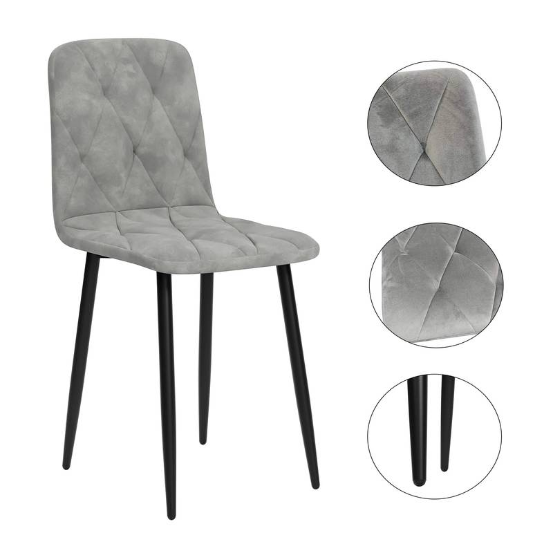 Chic Velvet Dining Chairs - Set of Four