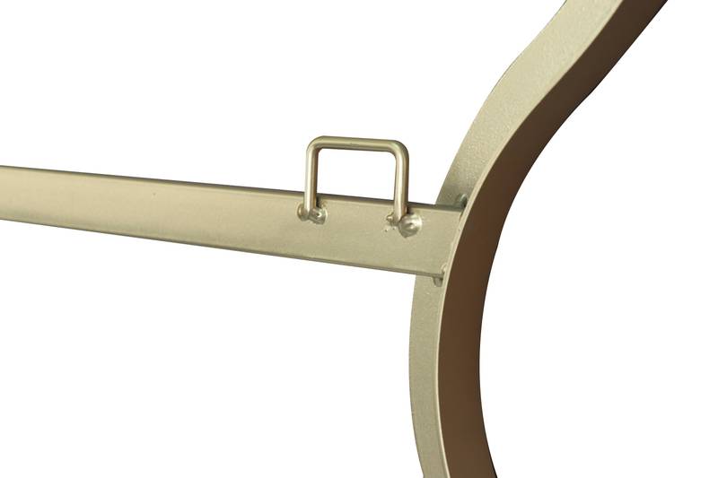 Golden Wavy Wall Mirror - Stylish Vanity Decor for Any Room