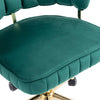 Emerald Velvet Swivel Desk Chair