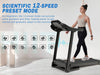 Foldable Fitness Treadmill with Speakers & Adjustable Incline