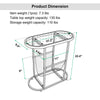 Chic Glass Oval Side Tables with Magazine Storage (Set of 2)