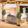 Curved Greenery Branches for Garden Decor