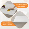 Elegant Marble-Style Dining & Desk Table with Gold Legs