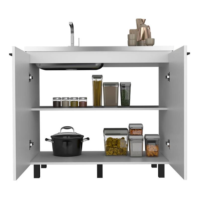 Burwood White Utility Sink Cabinet