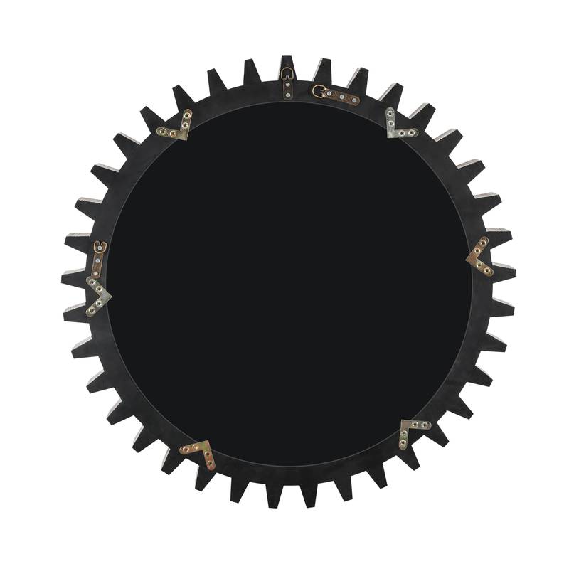 Rustic Gear Mirror - Charming Wall Decor for Any Space