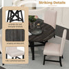 Retro Chic Dining Set with Expandable Table and Cozy Chairs