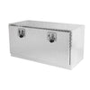Sturdy Black Aluminum Underbody Tool Box with Locking T-Handled Latch