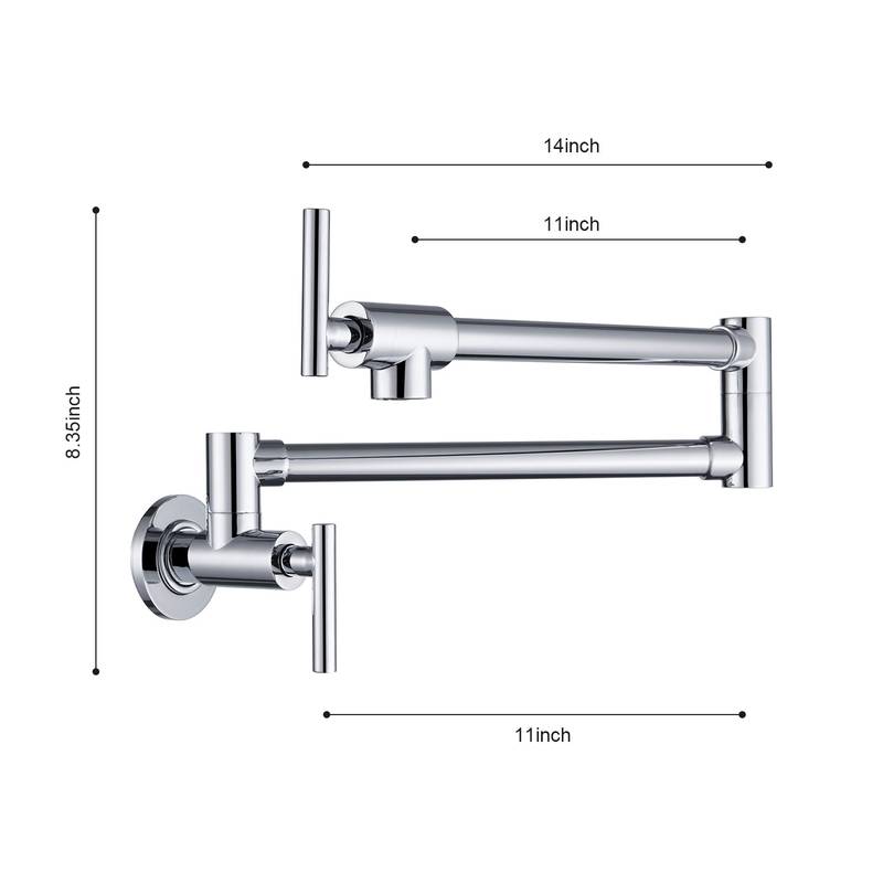 Space-Saving Kitchen Pot Filler Faucet