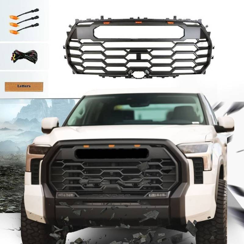 Tundra TRD Pro Grille with LED Lights and Toyota Emblem