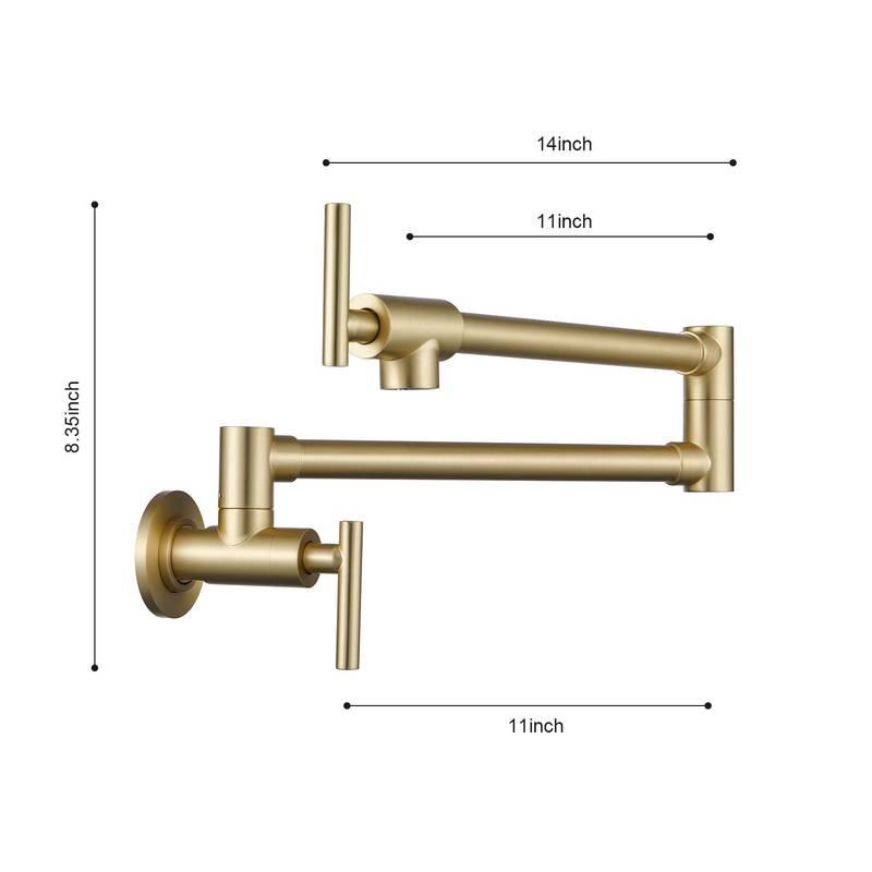 Space-Saving Wall-Mount Kitchen Faucet