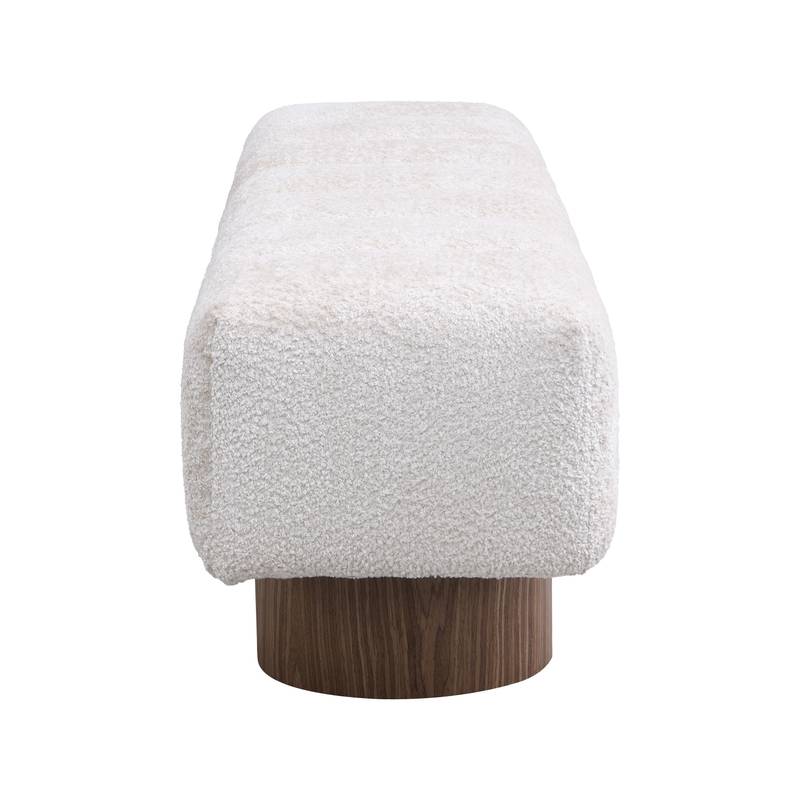Cozy Faux Fur Dining Bench