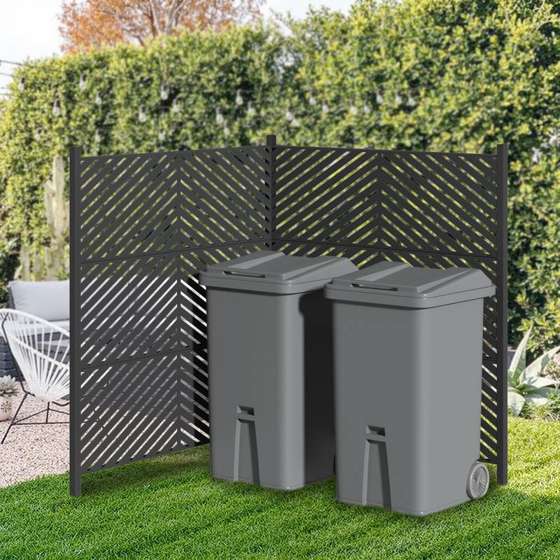 Outdoor Privacy Screen – Easy No-Dig Fence Kit for AC, Trash & Pool