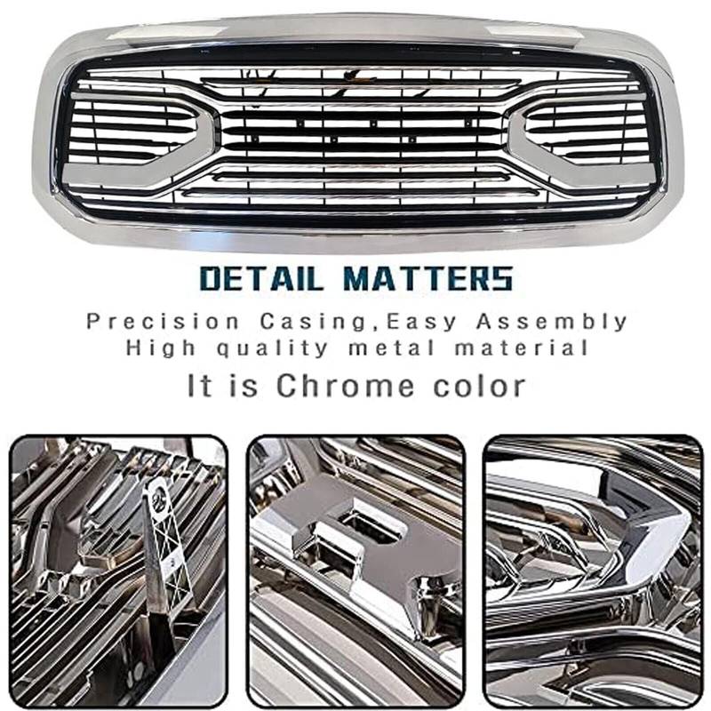 Big Horn Chrome Grille for Dodge Ram 1500