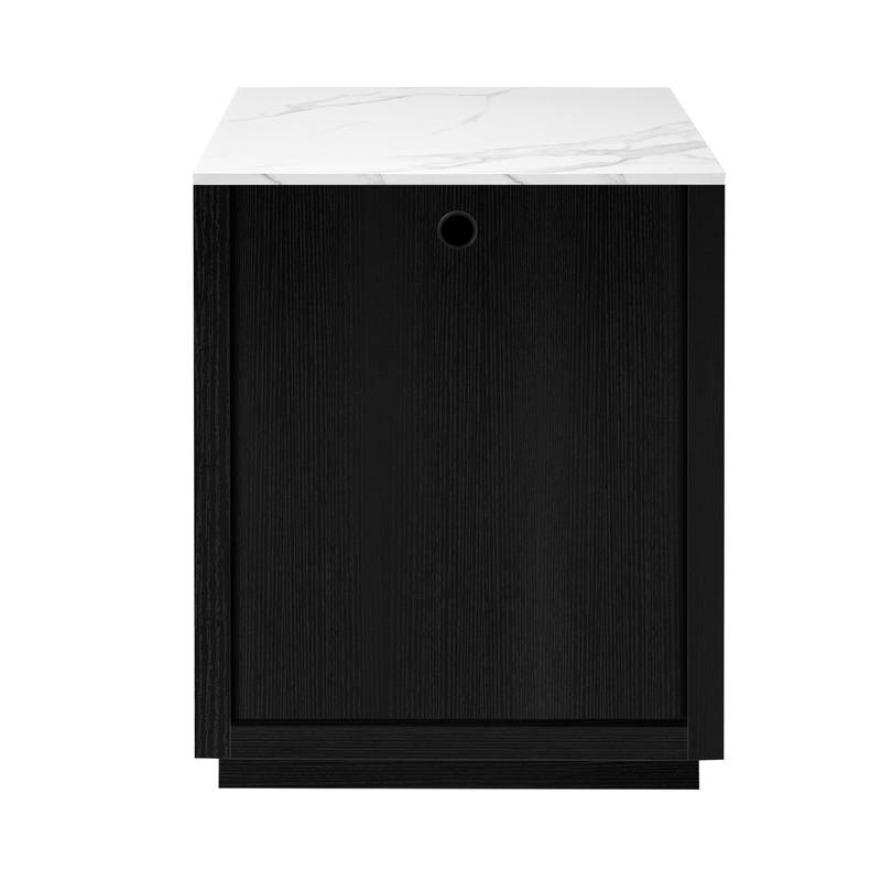Stylish Expandable Kitchen Island with Storage and Power Outlet