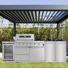 Ultimate Outdoor BBQ Island with Wine Cooler & Storage