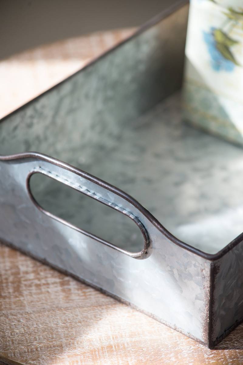 Chic Gray Nesting Trays Set