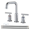 Sleek Chrome Widespread Bathroom Faucet with Pop-Up Drain