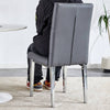 Stylish Gray Armless Dining Chairs Set