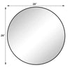Chic Black Round Wall Mirror