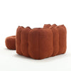 Cozy Foam Bean Bag Lounge Chair with Footstool