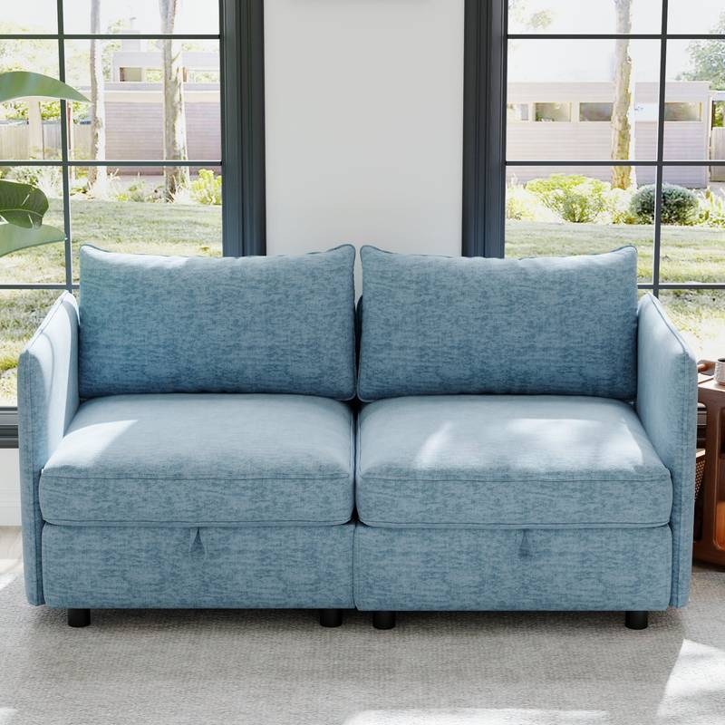 Cozy Chic Loveseat with Hidden Storage