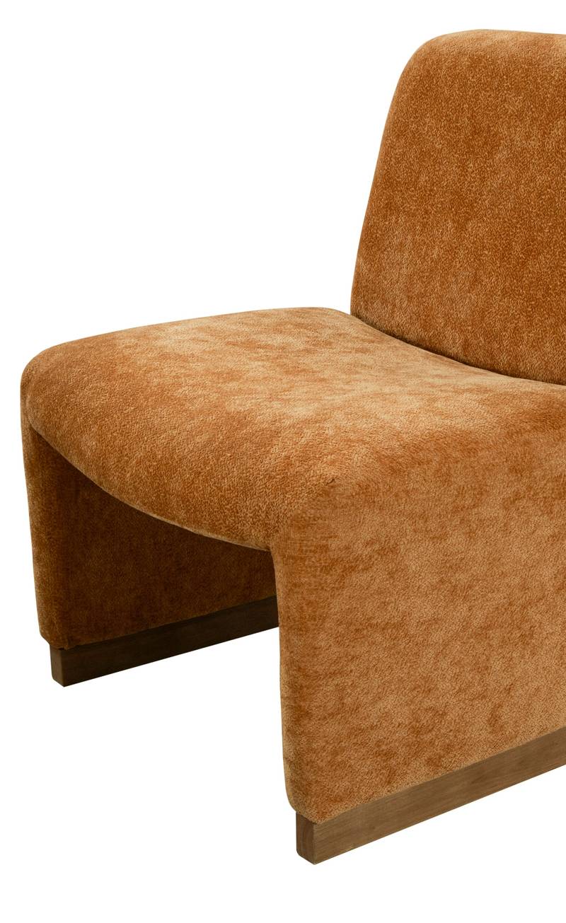 Cozy Orange Accent Chair
