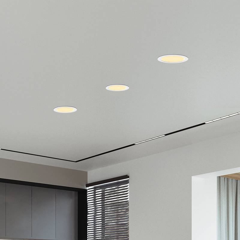 Ultra-Thin LED Recessed Lights - Dimmable & Color Changing, Pack of Twelve