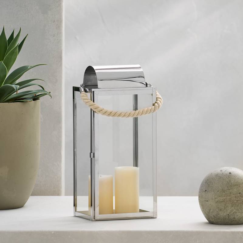 Shimmering Steel Lantern