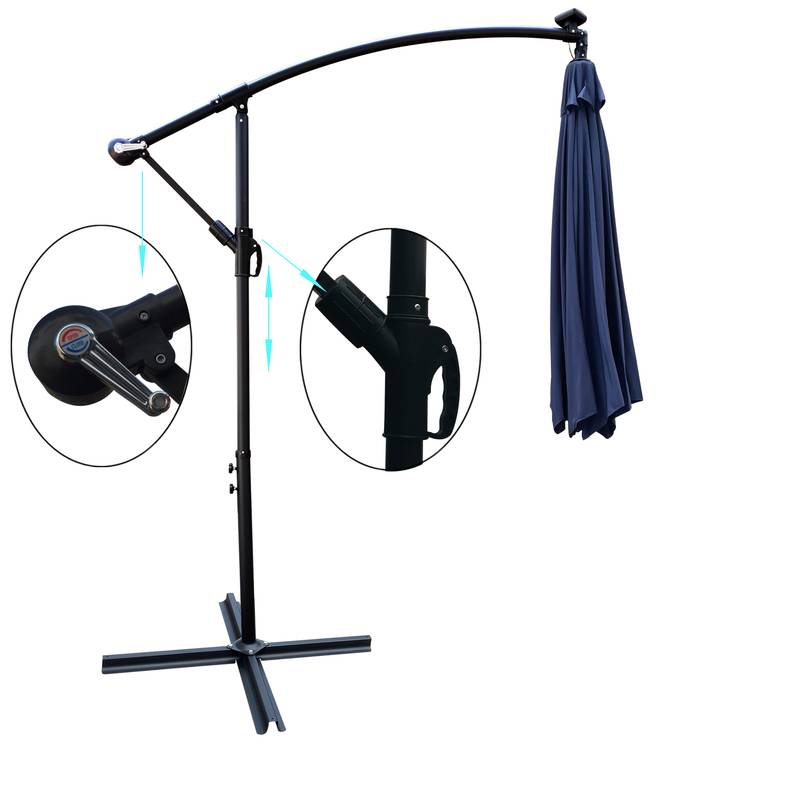 SunnyGlow Patio Umbrella: Solar-Powered Shade with LED Lights