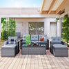 Cozy All-Weather Wicker Outdoor Lounge Set