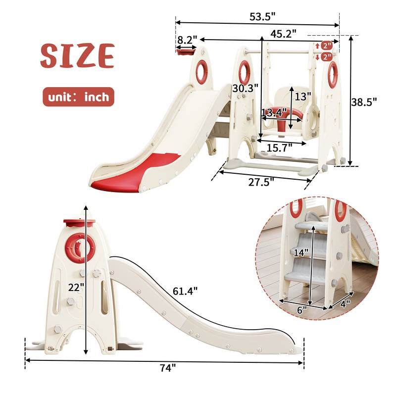Toddler Fun Hub: Slide, Swing & Playset Combo