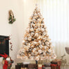 Snow-Flocked Sparkle Christmas Tree