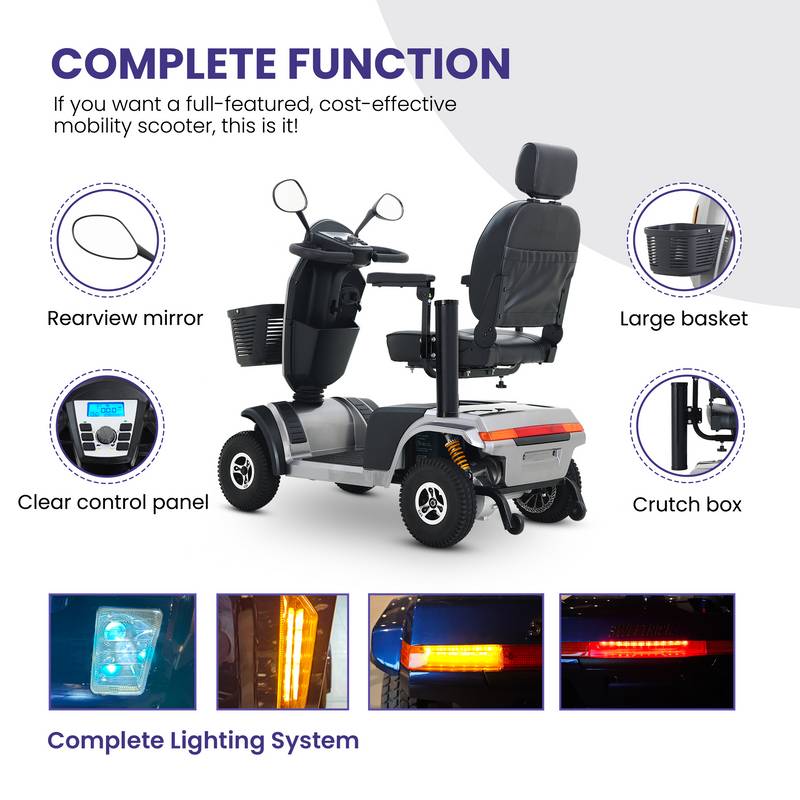 Grey Power Scooter