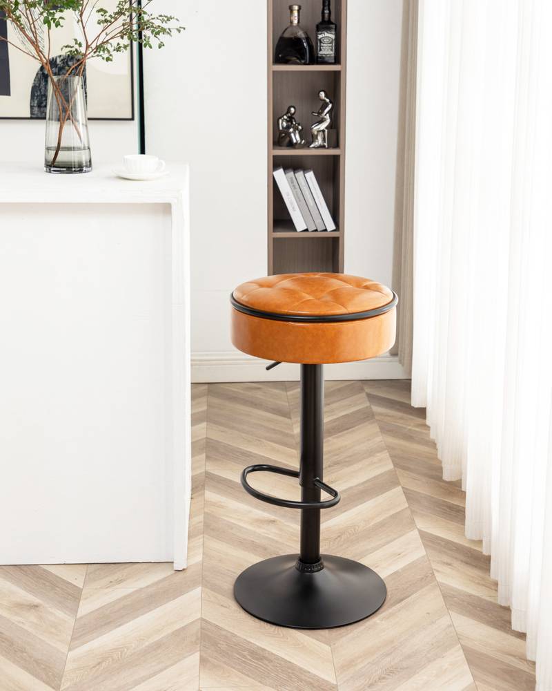 Stylish Swivel Bar Stools - Set of Two