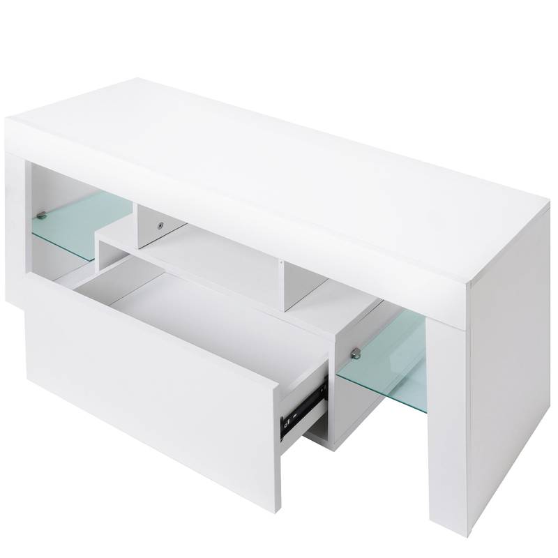 Stylish TV Stand with Storage & Drawer