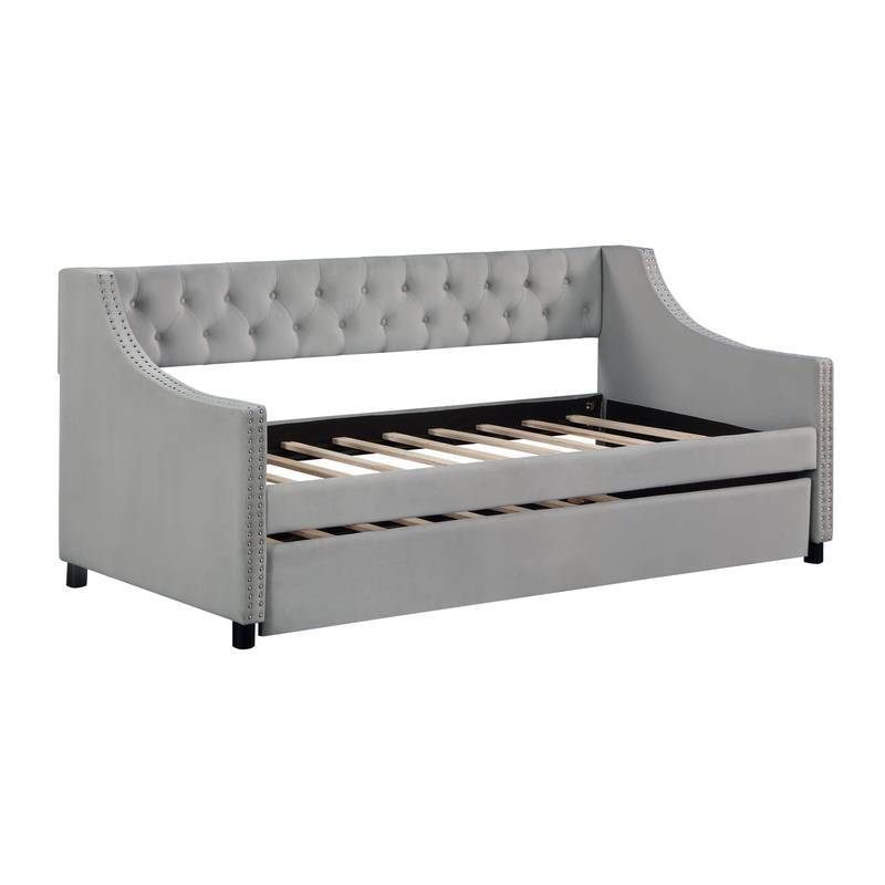 Chic Upholstered Daybed with Hidden Trundle