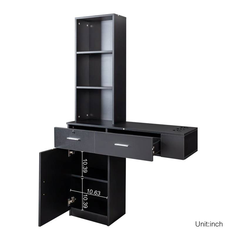 Sleek Storage Hair Desk