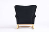 Velvet Mid-Century Rocker Chair