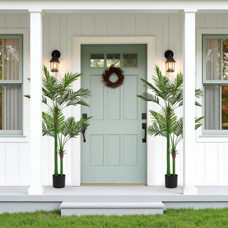 Elegant Faux Sunflower Leaf Plant – Perfect for Home Decor