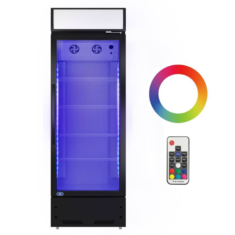 Chill & Display: LED Beverage Merchandiser Fridge