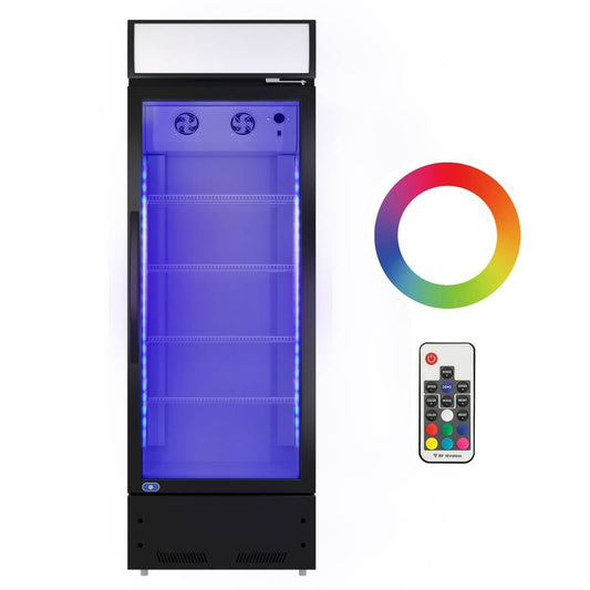 Chill & Display: LED Beverage Merchandiser Fridge