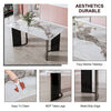 Chic Marble-Look Dining Table