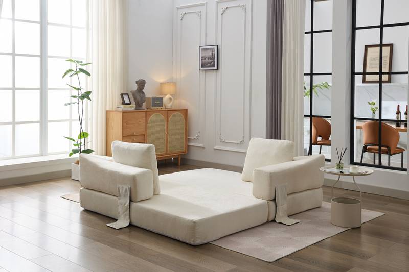 Chic Convertible Sofa Bed & Floor Couch