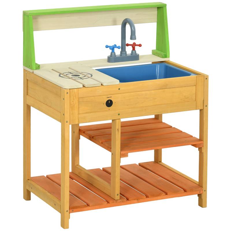 Outsunny Kids' Outdoor Mud Kitchen Playset