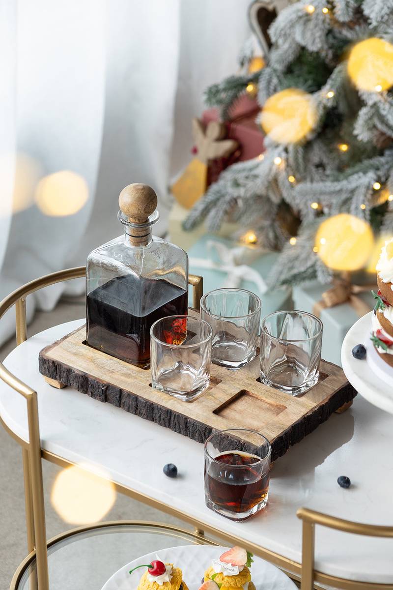 Alaine Mango Wood Bar Set