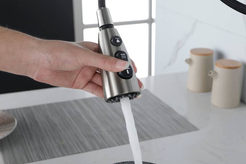 Sleek Pull-Down Kitchen Faucet