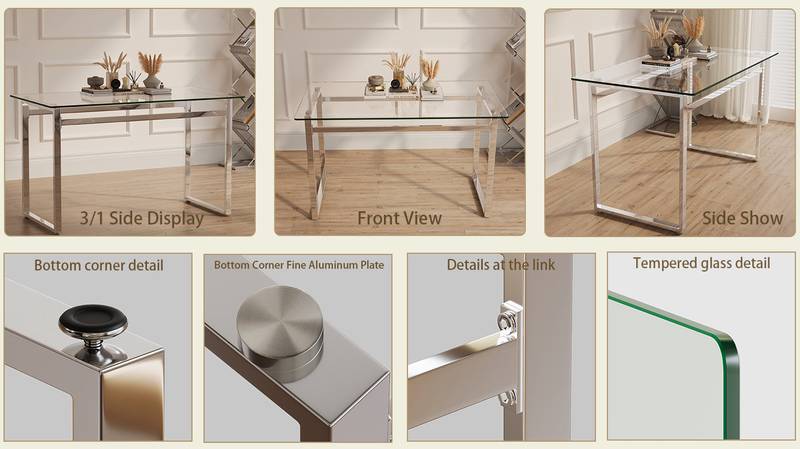 Sleek Glass Dining Table for Modern Living